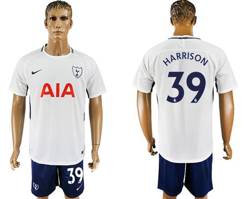 Tottenham Hotspur #39 Harrison White/Blue Soccer Club Jersey - Click Image to Close